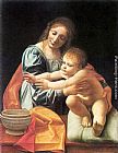 Child Canvas Paintings - The Virgin and Child